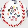 2024 MLB All-Star Game Team Logos Replica Baseball, 1 Ball - Image 2