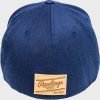 Rawlings Black Clover Leather Patch Flat Bill Hat - Image 2
