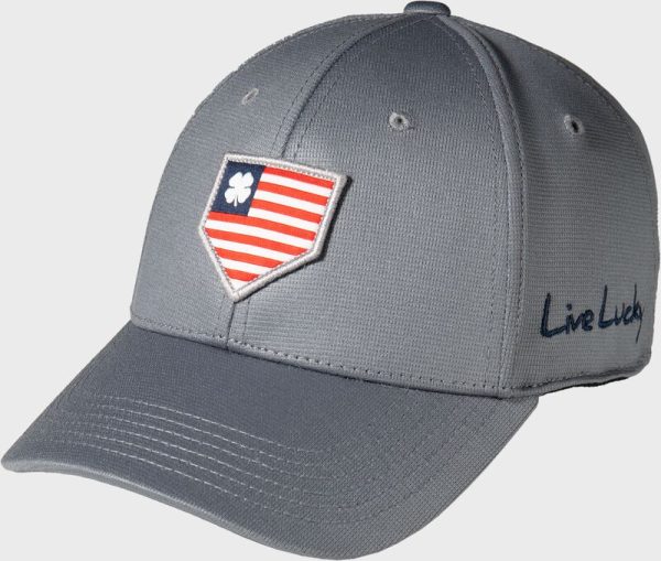 Rawlings Black Clover Plate Pride Fitted Hat
