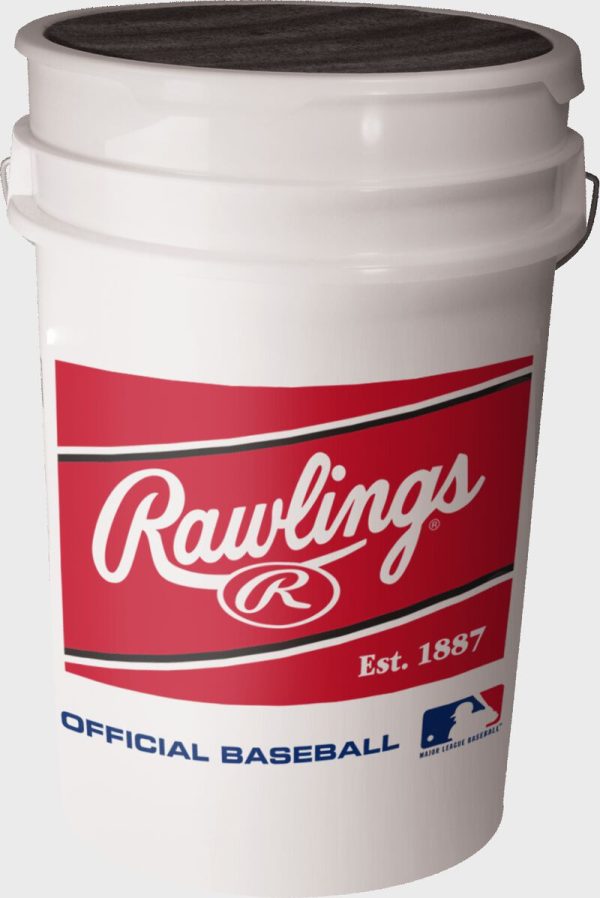 MLB Baseball 6-Gallon Bucket (Bucket Only), 6 Bucket Pack