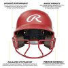 Rawlings Mach Hi-Viz Fastpitch Batting Helmet - Image 10