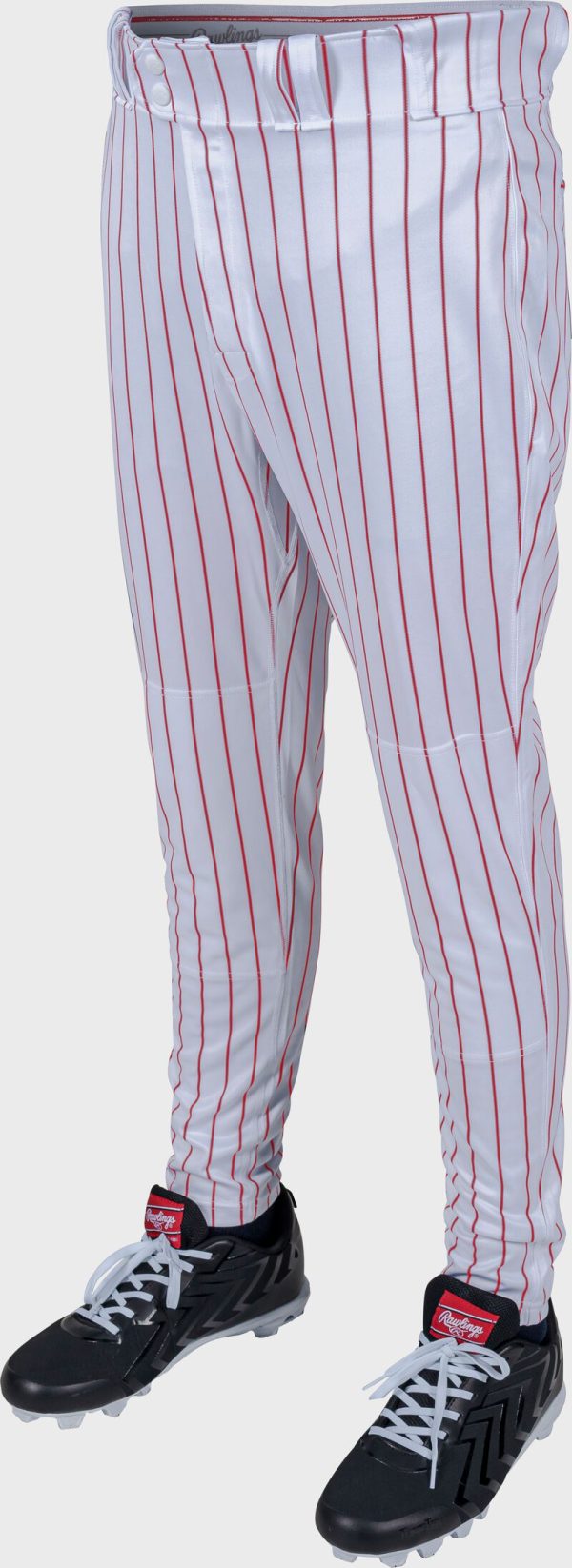 Rawlings 150 Jogger Fit Pinstripe Baseball Pants, Adult & Youth