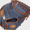 Heart of the Hide Pro Label Denim Catcher's Mitt, Right Hand Throw - Image 2