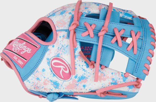 Heart of the Hide Splatter Print Speed Shell Infield Glove, Right Hand Throw