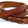 Rawlings Baseball Stitch Leather Dog Leash - Image 2