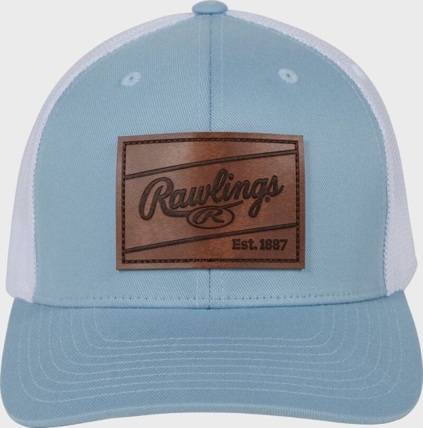 Rawlings Leather Patch Snapback Hat