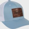 Rawlings Leather Patch Snapback Hat - Image 3