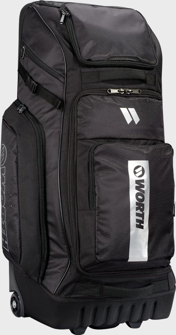 WBA005 Worth Pro Wheeled Slowpitch Bag Black