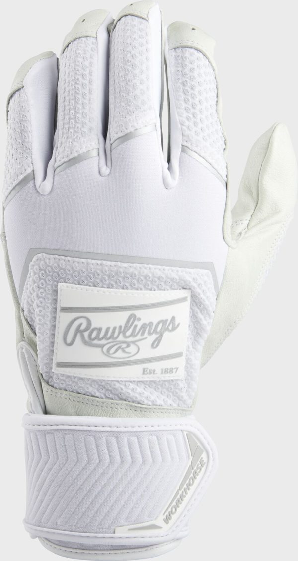 Rawlings Workhorse Compression Strap Batting Gloves, Adult & Youth Sizes